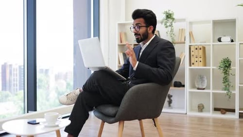 Businessman on a Video Call