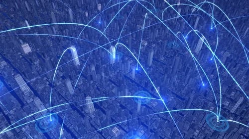 Smart City And 5 G Mobile Internet Signal Diffusion Transmission