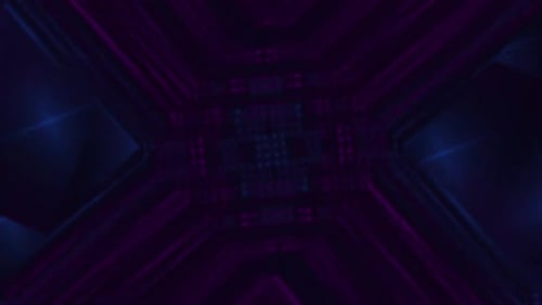 Abstract Neon Glowing Lines Background Loop