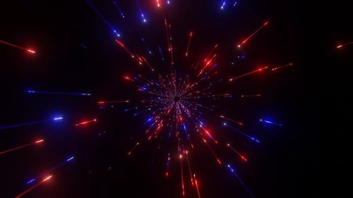 Red And Blue Moving Glitter Background Vj Loop In HD