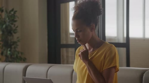 Woman Considering a Decision