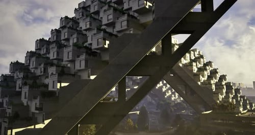 La innovadora arquitectura urbana muestra la vida moderna en un diseño único