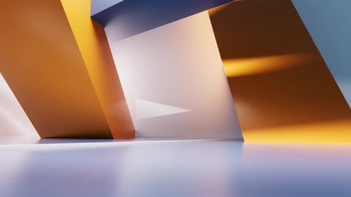 Abstract Geometric Motion Background with Dynamic Light