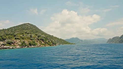 Beautiful Sea Landscapes on Island in Turkey