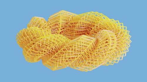 Abstract Pasta Shape Loop