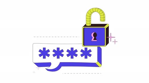 Safe password security onboarding ui animation