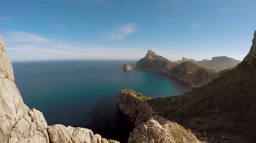 Mediterranean Coastal Seascape Sea Nature Vacation Holiday Destination