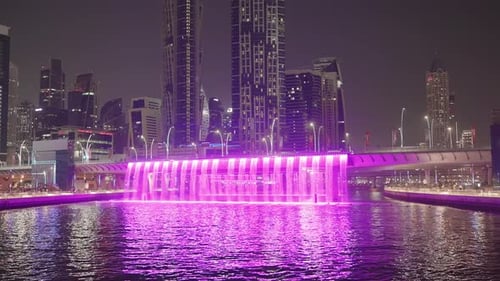 Dubai city at night