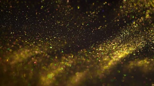 Abstrakter Hintergrund mit goldenen Partikeln