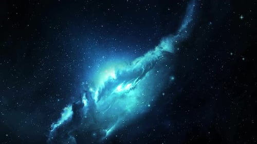 Blue Space Abstract