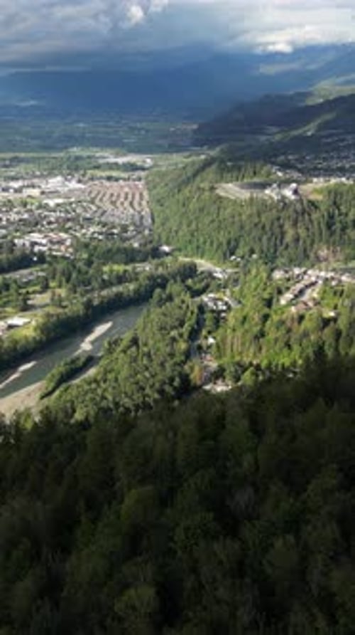 Cidade pitoresca de River Valley. Fraser Valley, Colúmbia Britânica, Canadá
.