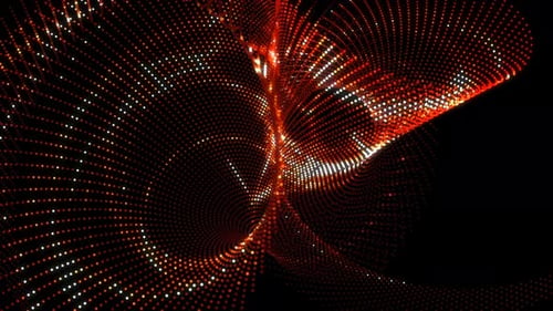 Glowing Colorful Particles