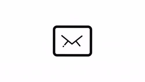 Animated Mail Icon for New Message Notification