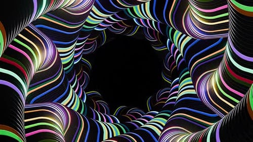 Padrões infinitos de caleidoscópio para experiências vibrantes de festas e shows