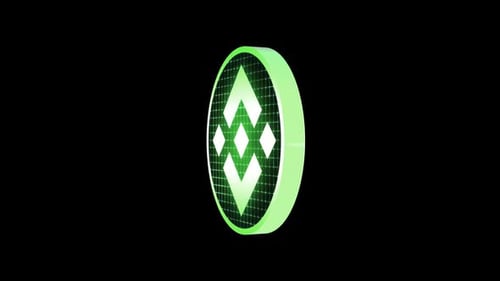 Binance Bnp Digitales Krypto-Spinning 3D-Symbol