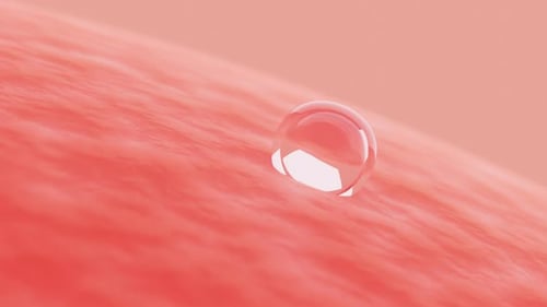 Realistic Water Droplet Absorbing Into a Soft Surface