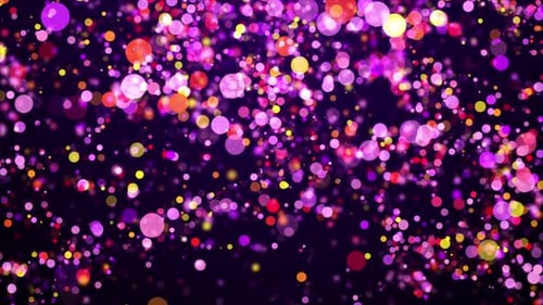 Colorful Abstract Particles Background Loop V2