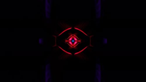 Psychedelic Neon Shapes Pulse Hypnotically in a Seamless VJ Backdrop