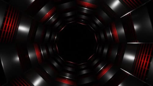 Roter und schwarzer Netztunnelhintergrund Vj Loop In HD