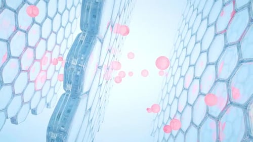 Futuristic Cellular Regeneration: Microscopic Science Background