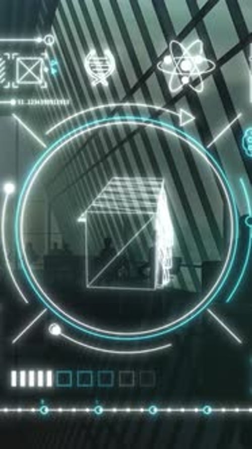 Infographics on the Theme of Artificial Intelligence Server