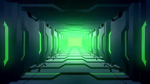 Futuristic Metal Corridor