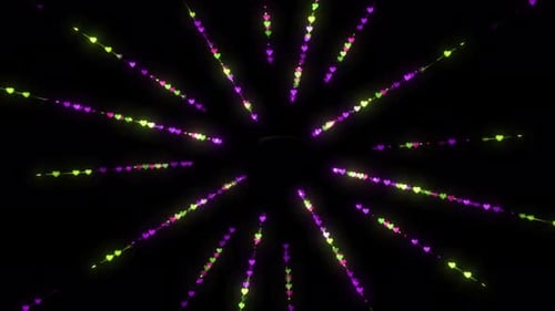 Glitter Particle Love And Romance Background. Abstract Glitter Particle Animation