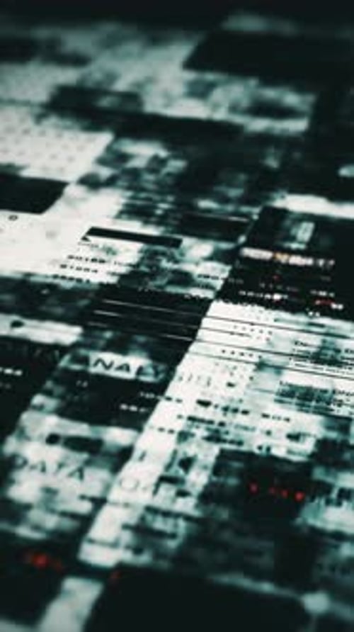 Futuristic Data Matrix Simulation Background 04