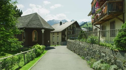 Buildings in Murren, Switzerland