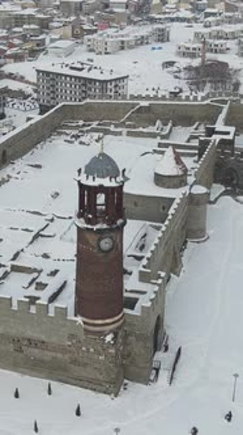 Snowy Architecture Castle