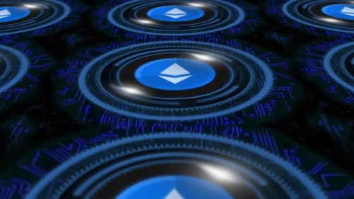 Ethereum_Hud Style Animation With Digital Background V01