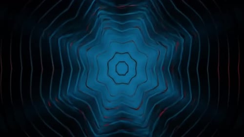 Abstract Geometric Tunnel Visualizer Loop Background
