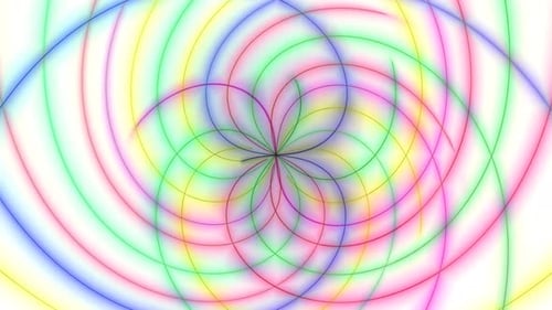 New Glowing Neon Swirl Motion Background