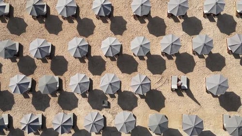 Bird's Eye View at Tropical Beach at Early Morning