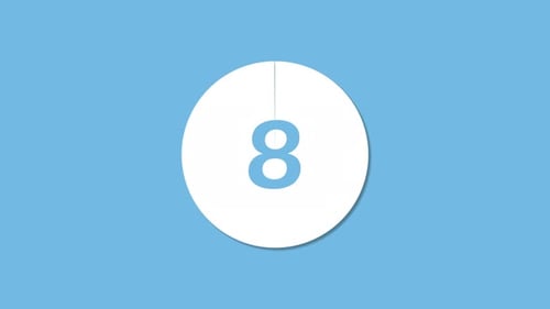 Modern and Flat 10 to 0 Countdown