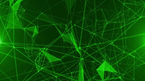 Plexus Background Looped Green V3