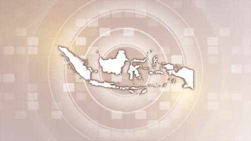 Animierte Karte von Indonesien