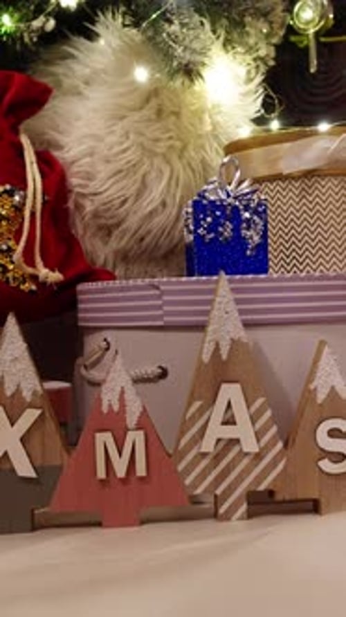 Vertical Video of Christmas Background