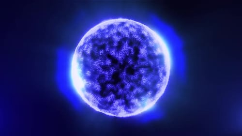 Bright Blue Sphere