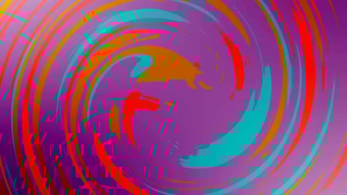 Vibrant Abstract Swirling Paint Stroke Animation