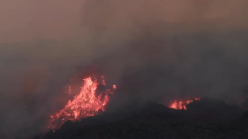 A Devastating Wildfire Ravages the Los Angeles Mountains A Crucial Rescue Operation Underway