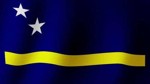 Waving Flag of Curaçao Seamless Loop
