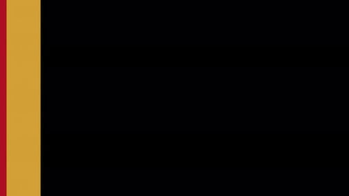 Geneva Collection: Swipe right and out of a broad red and yellow bar