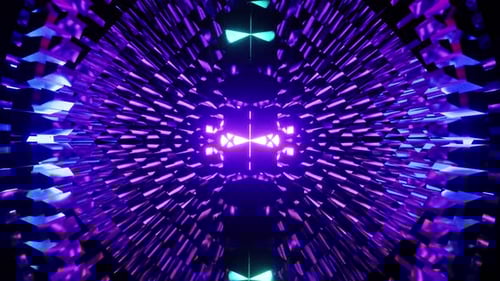 Rotated Cyan Blue Disco Ball Equalizer Kaleidoscope Vj Seamless Loop