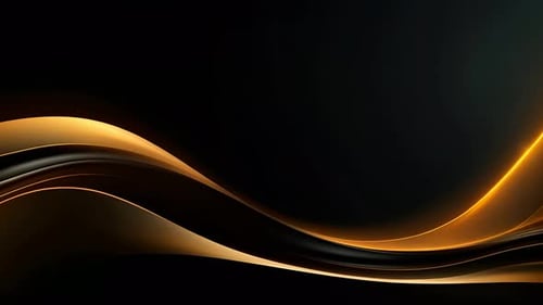 Elegant Golden Fluid Waves Motion Background