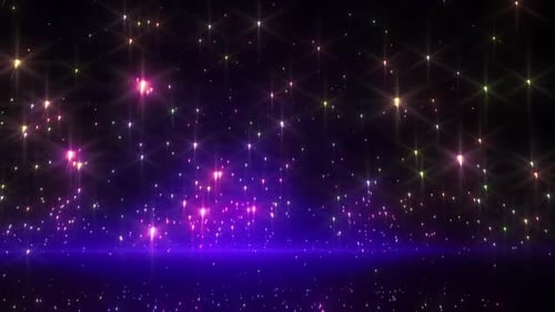 Sparkling Upward Flowing Particles Abstract Background