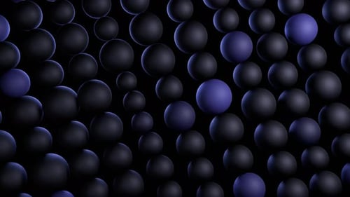 Abstract Organic Spheres Pattern - Loop Animation Background