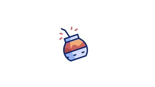 Bubbling Mate Drink Icon Animation