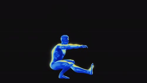 Modern 3D Animated Human Body Exercise