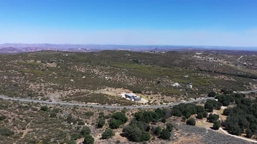 East County San Diego California near Jacumba, wide open landscape, drone shot.